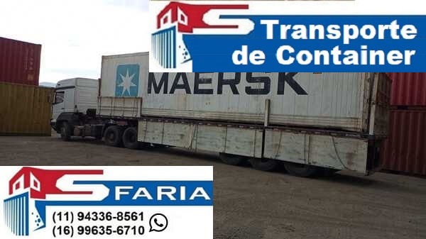 Transporte de container Cubatão SP